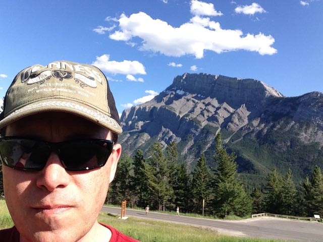 Mt. Rundle - a geological sandwich.  Crunchy dolomite with delicious nougat.