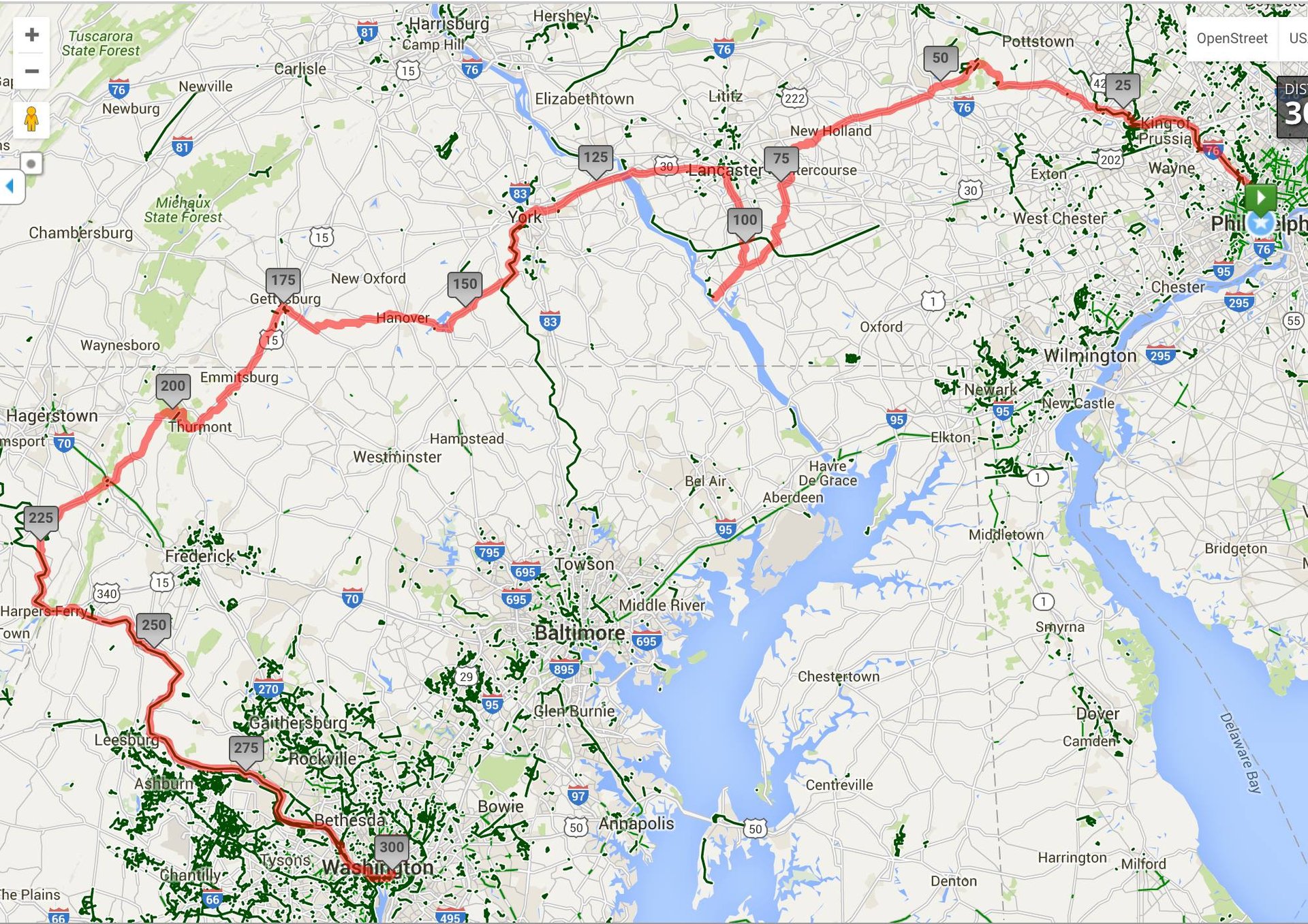 Map My Ride works supremely well. It