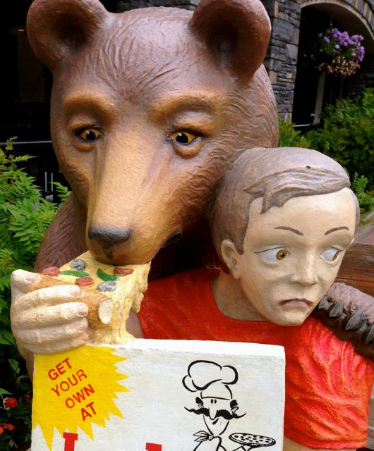 Bears love pizza, too.