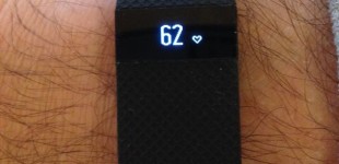 Fitbit Charge HR on my very hairy arm.