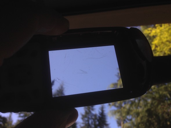 Scratched screen