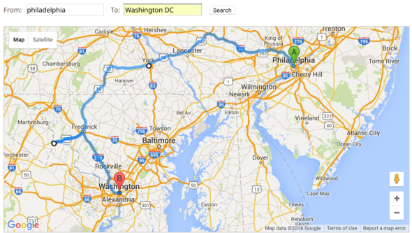 The Geocaching.com tool really, really wants to stick to turnpikes and interstates.