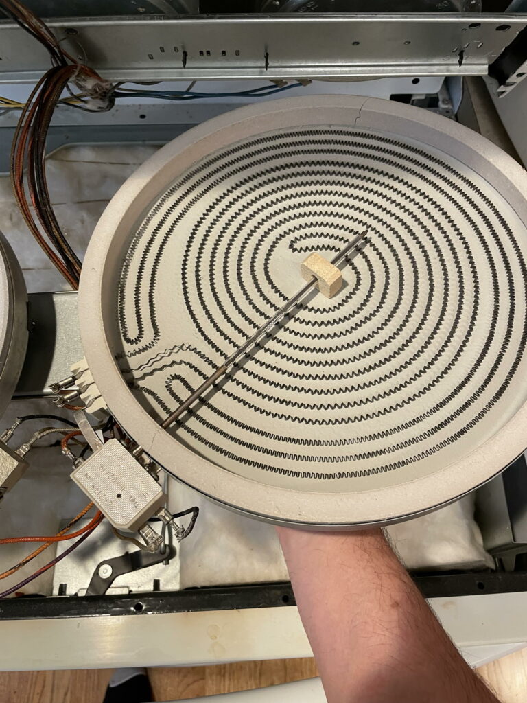 What to do when the hot surface light on the oven stays on WT8P's